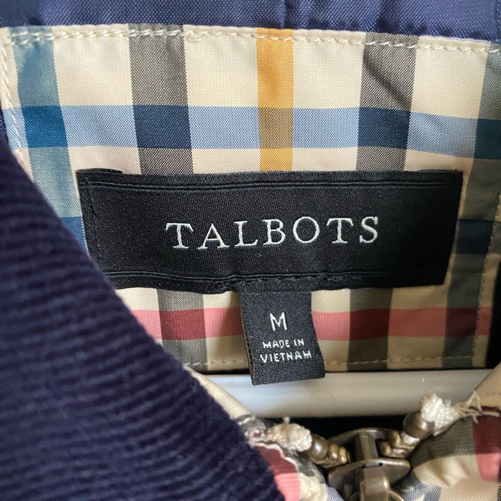 Talbots Plaid Barn Coat/Jacket Size M - Picture 5 of 9